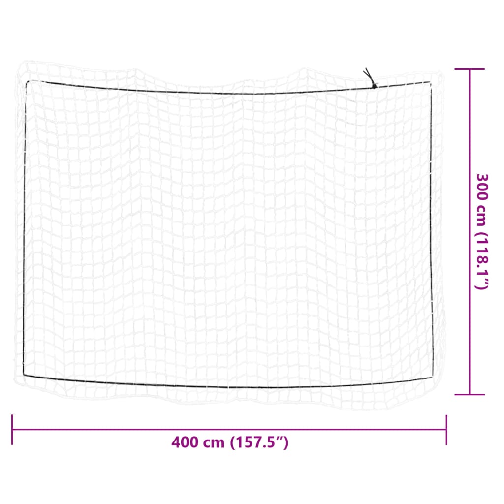 Trailer Net with Elastic Rope White 13.1x9.8' PP