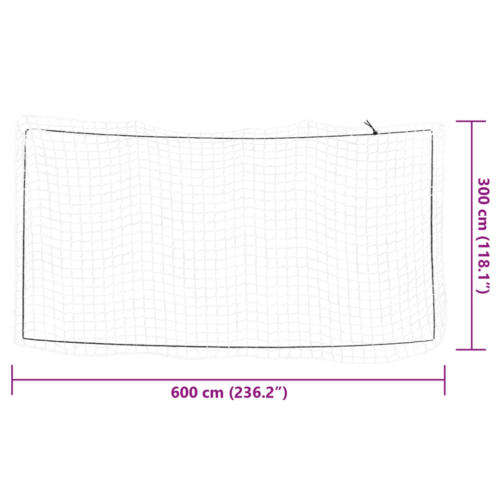 Trailer Net with Elastic Rope White 19.7x9.8' PP
