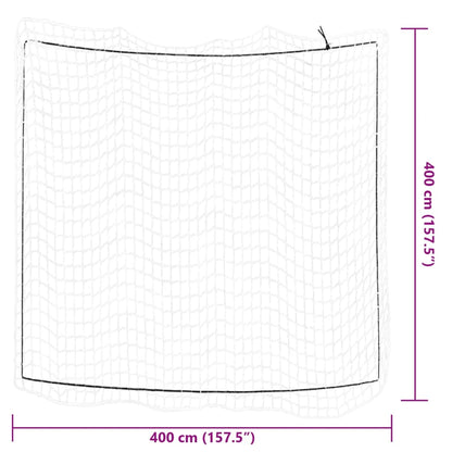 Trailer Net with Elastic Rope White 13.1x13.1' PP