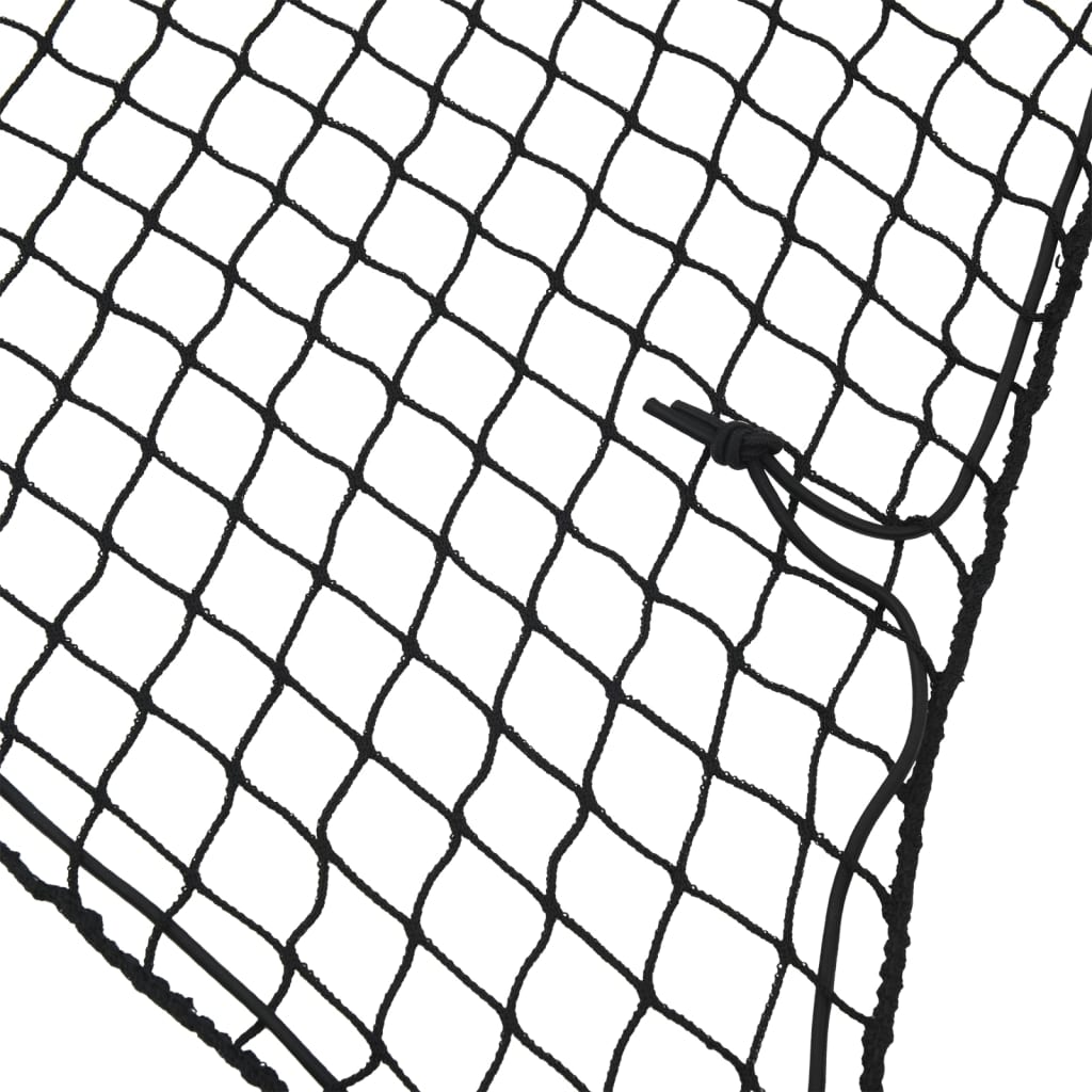 Trailer Net with Elastic Rope Black 8.9x4.9' PP