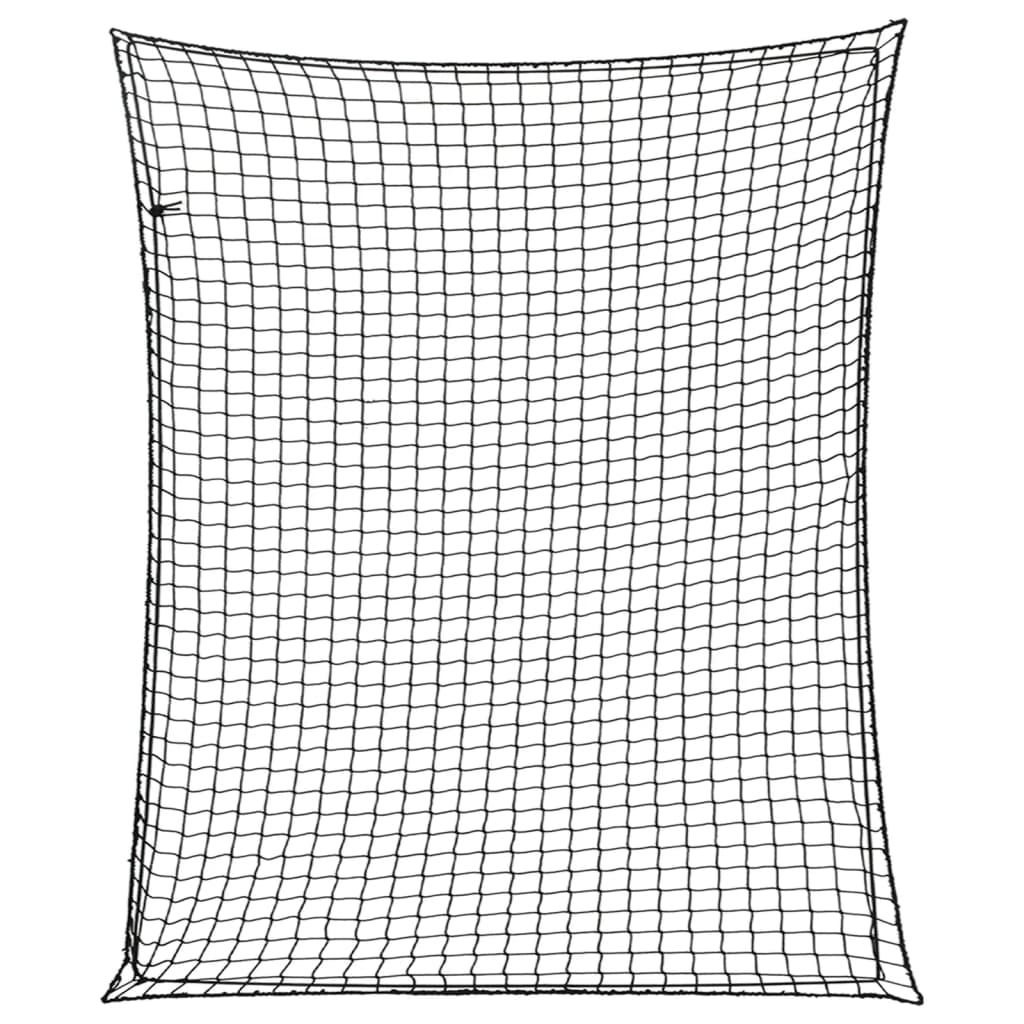 Trailer Net with Elastic Rope Black 9.8x8.2' PP