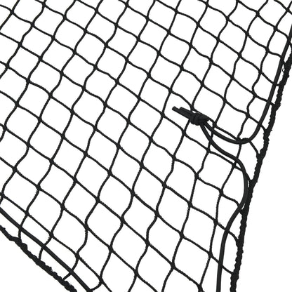 Trailer Net with Elastic Rope Black 11.5x8.2' PP