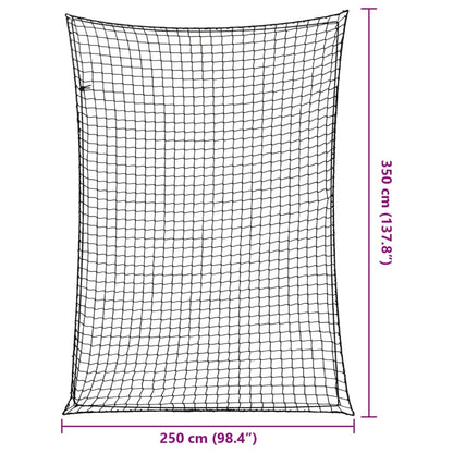 Trailer Net with Elastic Rope Black 11.5x8.2' PP