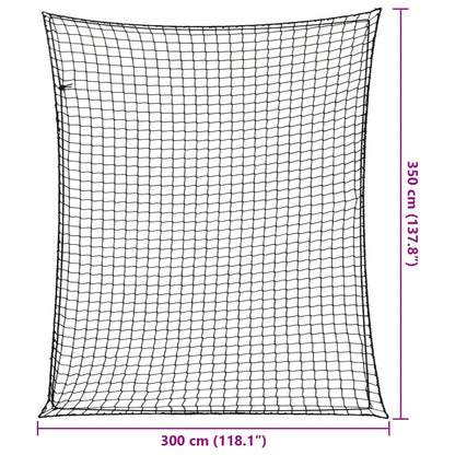 Trailer Net with Elastic Rope Black 11.5x9.8' PP