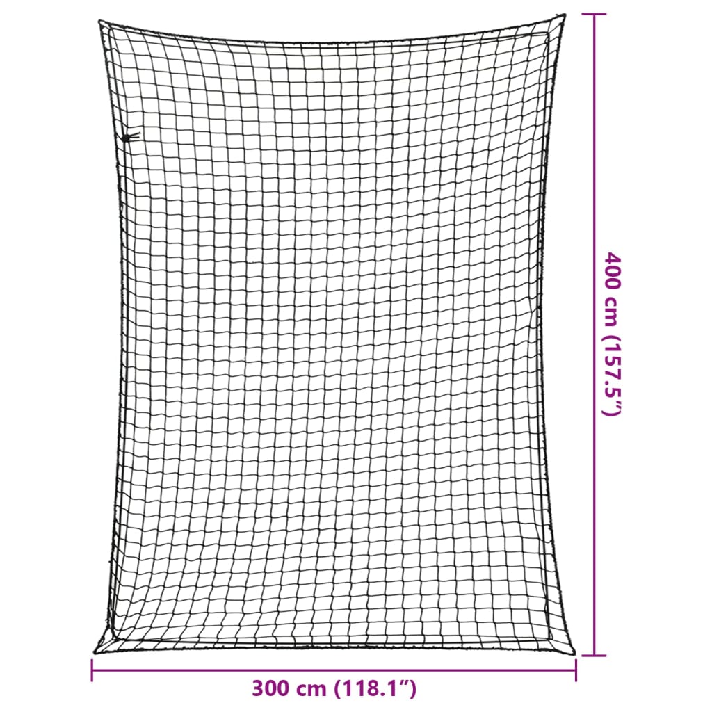 Trailer Net with Elastic Rope Black 13.1x9.8' PP