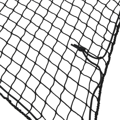 Trailer Net with Elastic Rope Black 19.7x9.8' PP