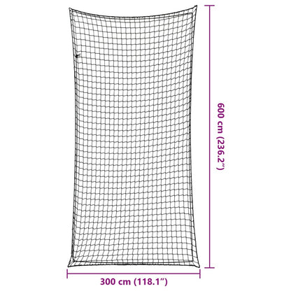 Trailer Net with Elastic Rope Black 19.7x9.8' PP