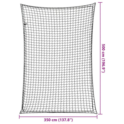 Trailer Net with Elastic Rope Black 16.4x11.5' PP