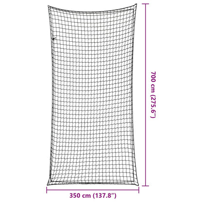 Trailer Net with Elastic Rope Black 23.0x11.5' PP