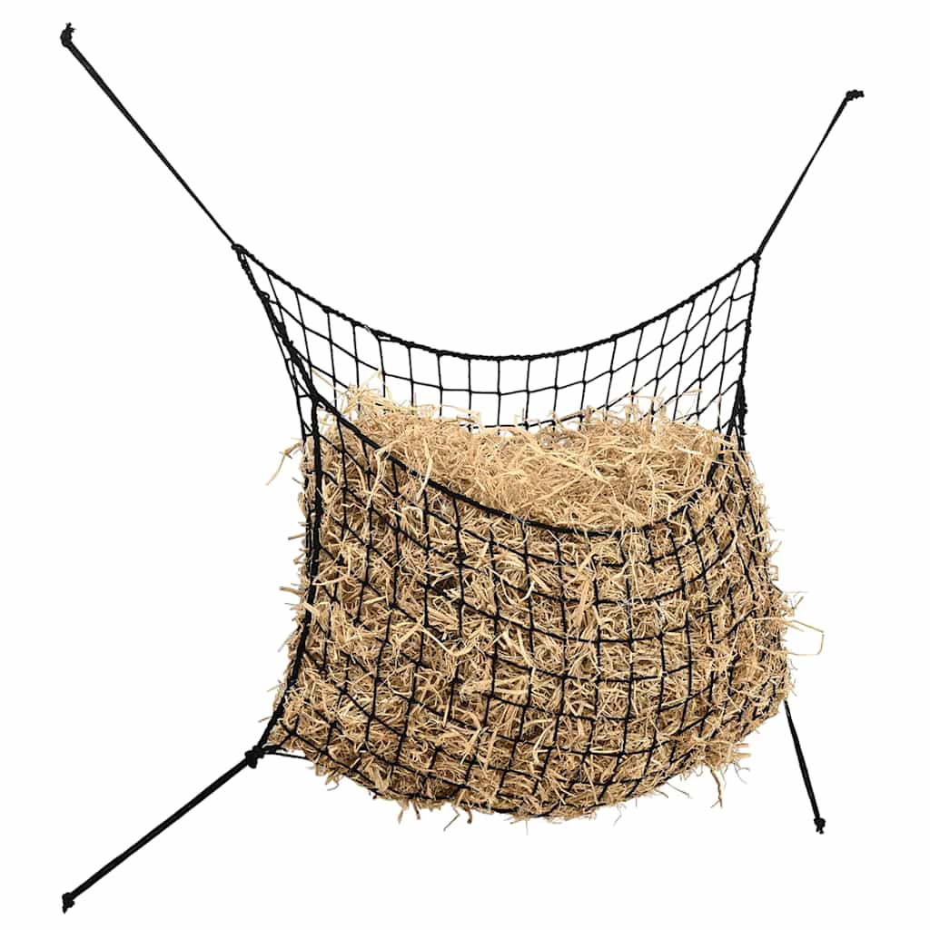 Hay Net Set of 2 Black Polypropylene 59.1 x 35.4 in Collapsible