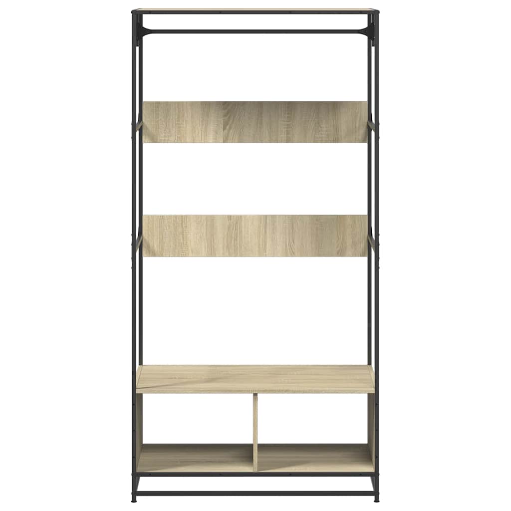 Wardrobe Sonoma Oak Engineered Wood, Metal 35.4 x 19.7 x 70.9 in
