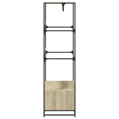 Wardrobe Sonoma Oak Engineered Wood, Metal 35.4 x 19.7 x 70.9 in