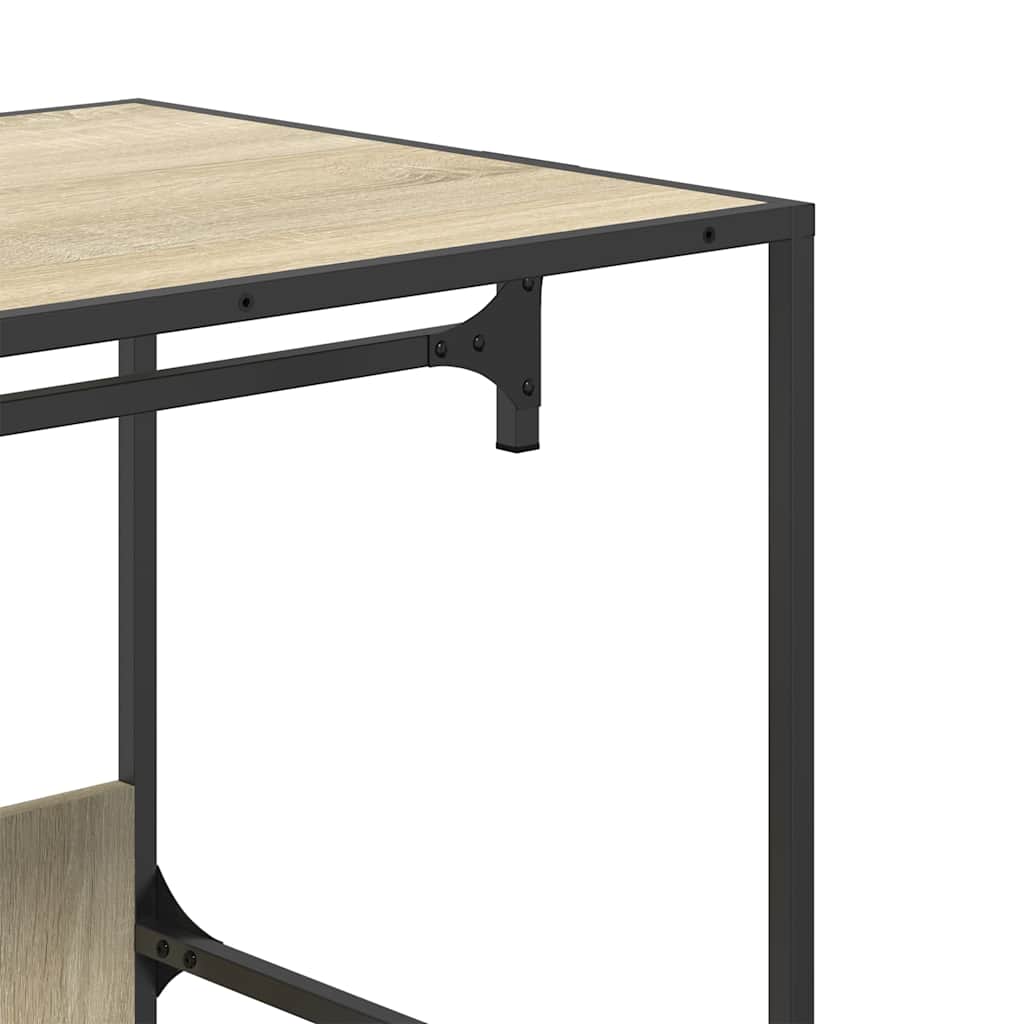 Wardrobe Sonoma Oak Engineered Wood, Metal 35.4 x 19.7 x 70.9 in
