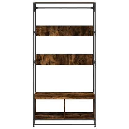 Wardrobe Smoked Oak Engineered wood, metal 35.4 x 19.7 x 70.9 in