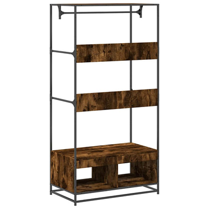 Wardrobe Smoked Oak Engineered wood, metal 35.4 x 19.7 x 70.9 in
