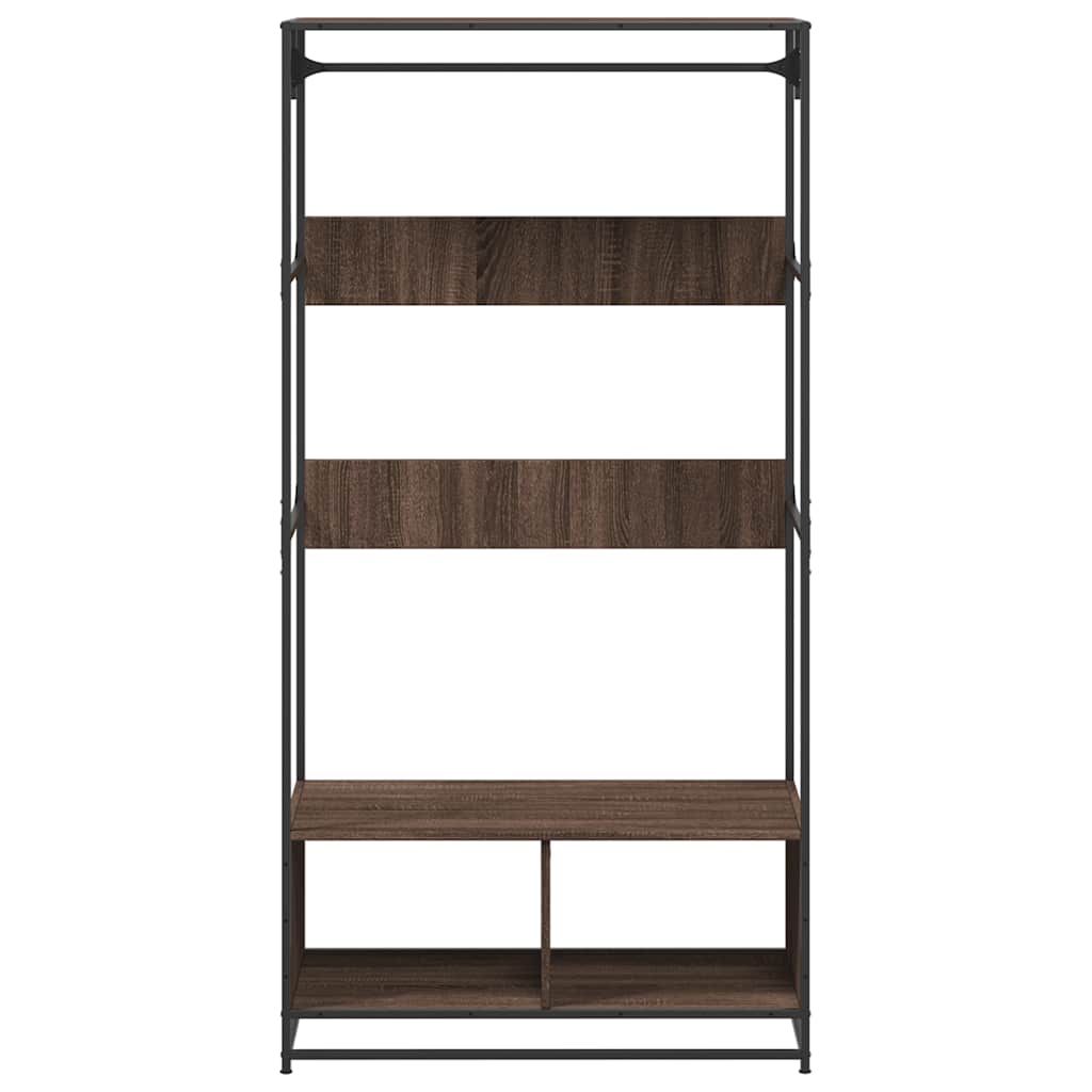 Wardrobe Brown Oak Engineered wood, metal 35.4 x 19.7 x 70.9 in