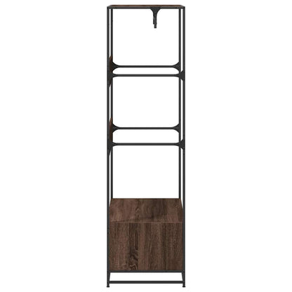 Wardrobe Brown Oak Engineered wood, metal 35.4 x 19.7 x 70.9 in