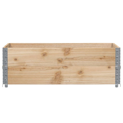 Pallet Collars 2 pcs 47.2x31.5" Solid Wood Pine