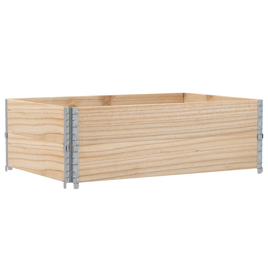 Pallet Collars 2 pcs 47.2x31.5" Solid Wood Pine