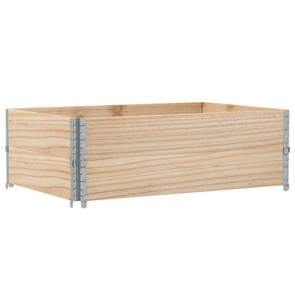 Pallet Collars 2 pcs 47.2x31.5" Solid Wood Pine