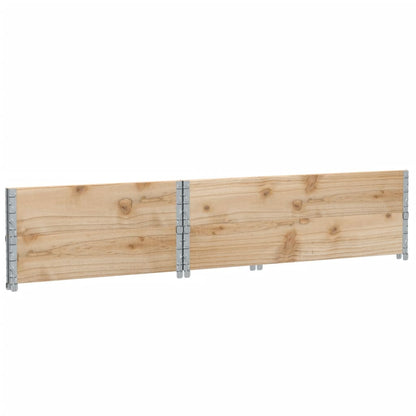 Pallet Collars 2 pcs 47.2x31.5" Solid Wood Pine