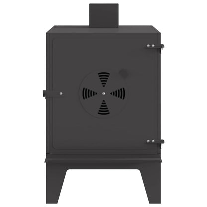Camping Stove with Air Vent Black 35 x 50 x 60 cm Steel