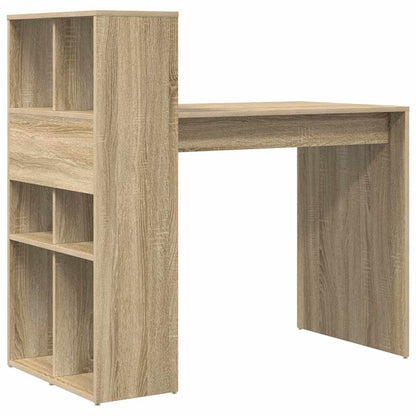 Desk with Shelf Sonoma Oak 108 x 55 x 103.5 cm Engineered Wood