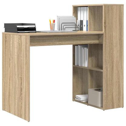 Desk with Shelf Sonoma Oak 108 x 55 x 103.5 cm Engineered Wood