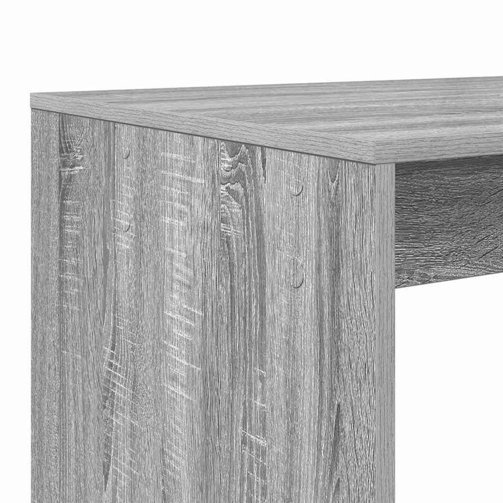 Desk with Shelf Grey Sonoma 108 x 55 x 103.5 cm Engineered Wood