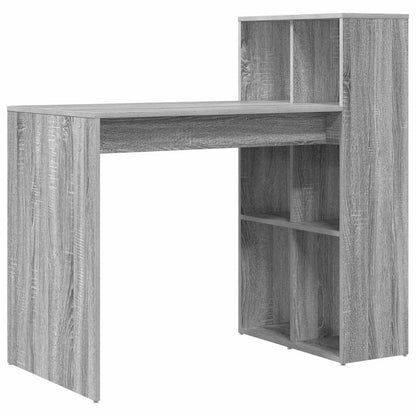 Desk with Shelf Grey Sonoma 108 x 55 x 103.5 cm Engineered Wood