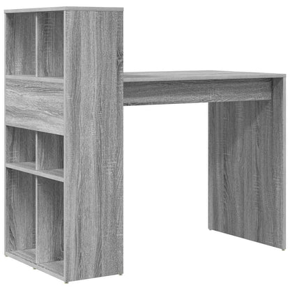 Desk with Shelf Grey Sonoma 108 x 55 x 103.5 cm Engineered Wood