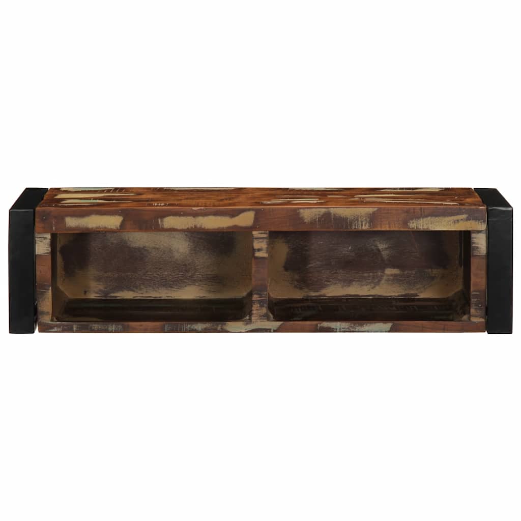 TV Cabinet Multicolor Reclaimed Solid Wood Compact TV Cabinet