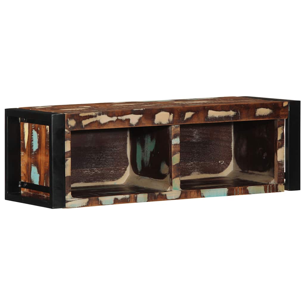 TV Cabinet Multicolor Reclaimed Solid Wood Compact TV Cabinet