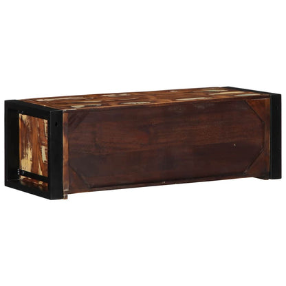 TV Cabinet Multicolor Reclaimed Solid Wood Compact TV Cabinet