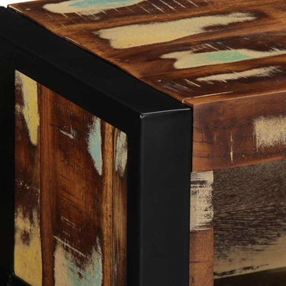 TV Cabinet Multicolor Reclaimed Solid Wood Compact TV Cabinet