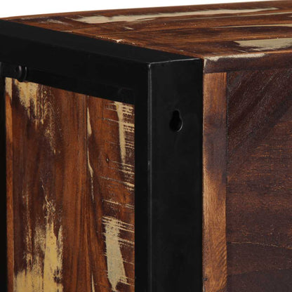 TV Cabinet Multicolor Reclaimed Solid Wood Compact TV Cabinet