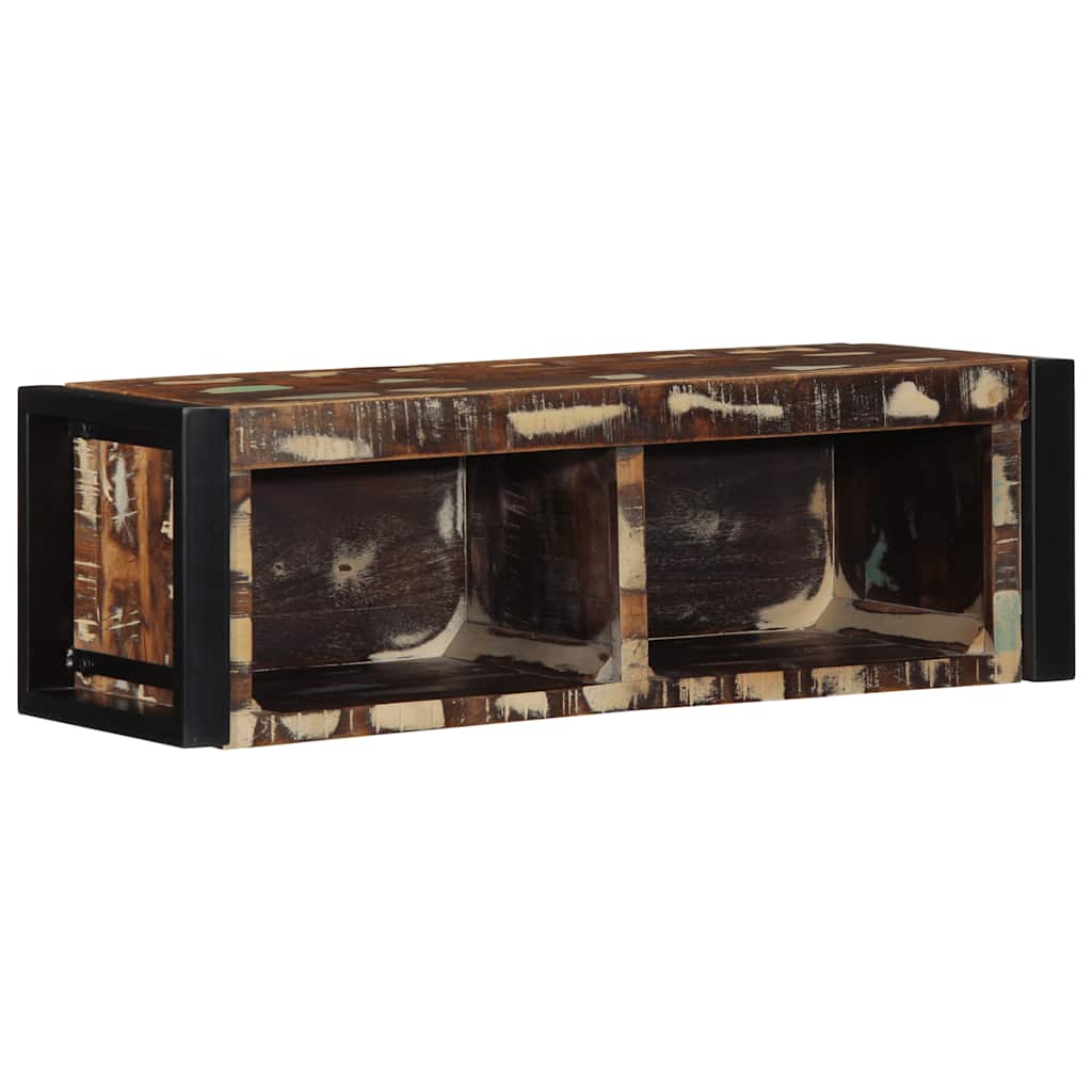 TV Cabinet Multicolor Reclaimed Solid Wood Compact TV Cabinet