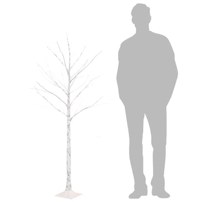 Artificial Christmas Tree Warm White Steel Tall