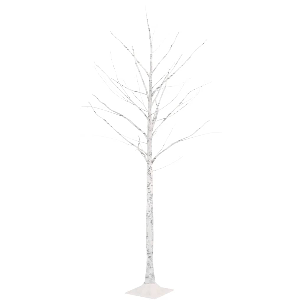 Artificial Christmas Tree Warm white Steel 5.9 ft tall