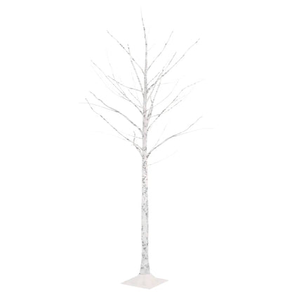 Artificial Christmas Tree Warm white Steel 5.9 ft tall