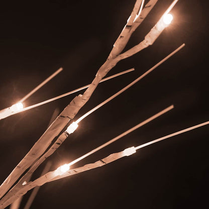 Artificial Christmas Tree Warm white Steel 5.9 ft tall
