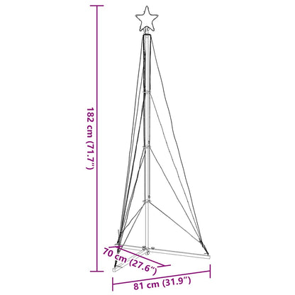 LED Christmas Tree Warm White Powder-coated steel Medium