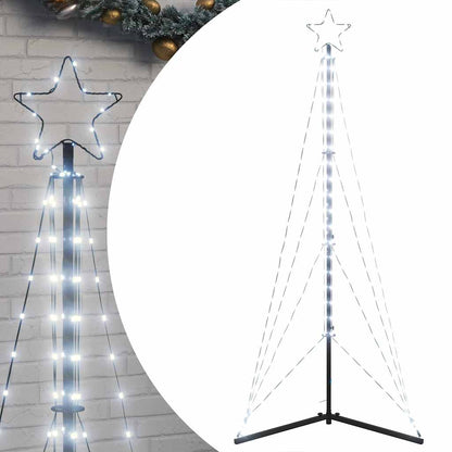 Led Christmas Tree Cold White Powder-coated steel Medium