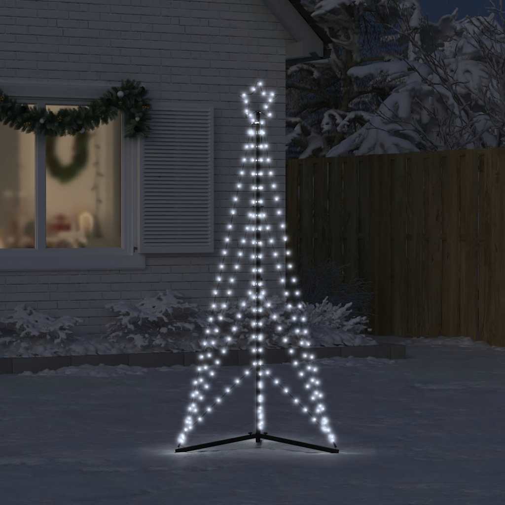 Led Christmas Tree Cold White Powder-coated steel Medium