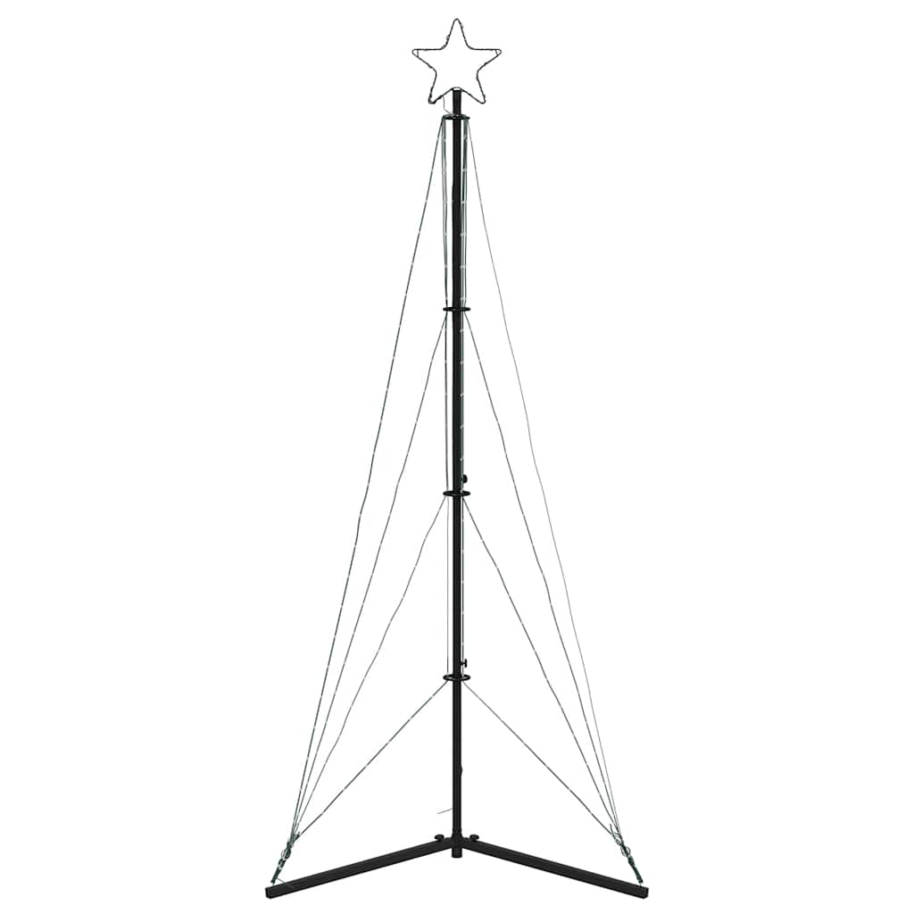 Led Christmas Tree Cold White Powder-coated steel Medium