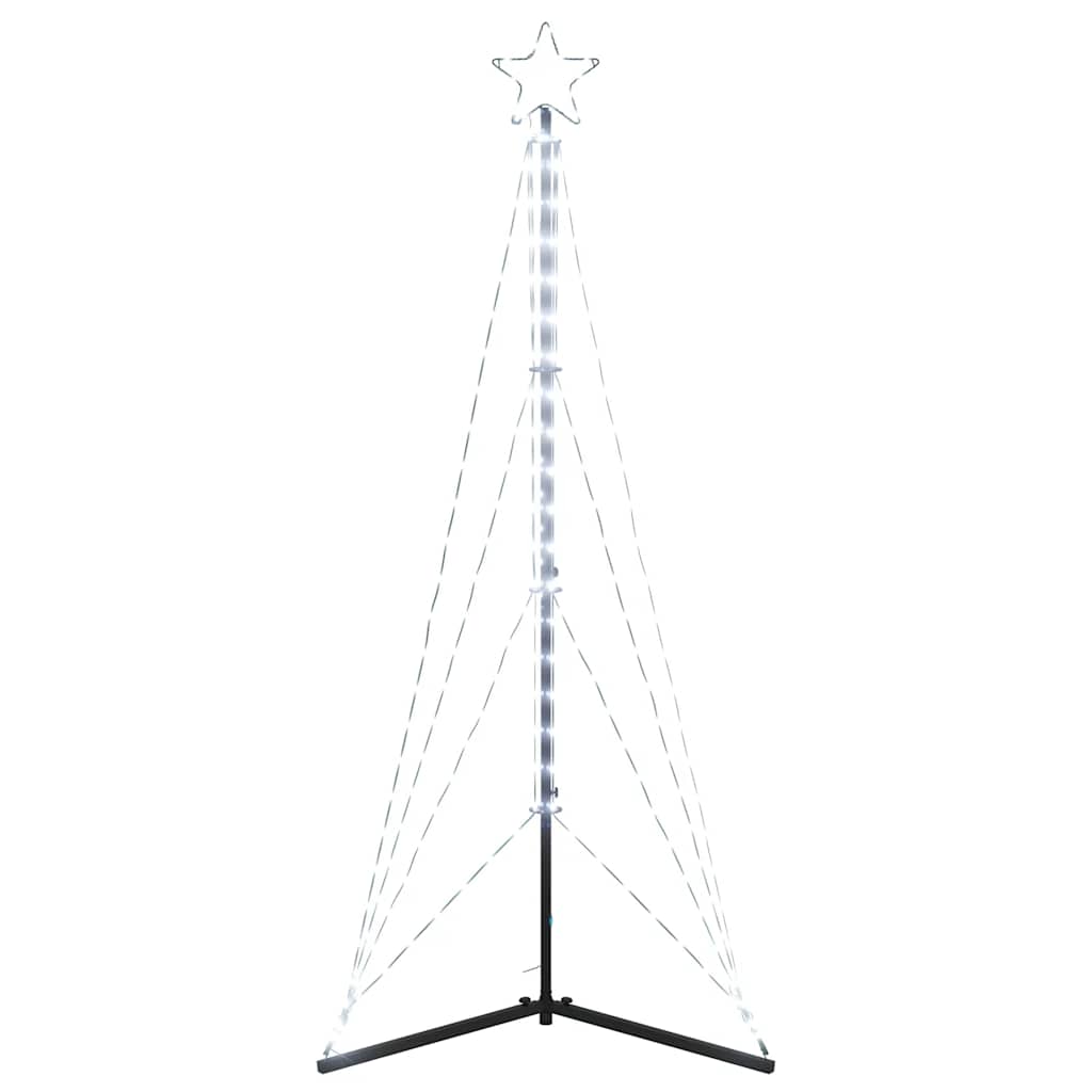 Led Christmas Tree Cold White Powder-coated steel Medium