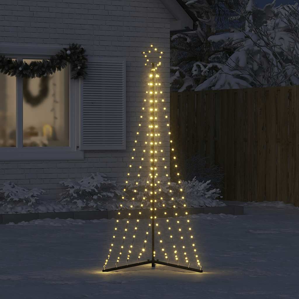 LED Christmas Tree Warm White Powder-coated steel 71.7 in height