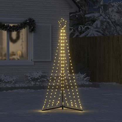 LED Christmas Tree Warm White Powder-coated steel 71.7 in height