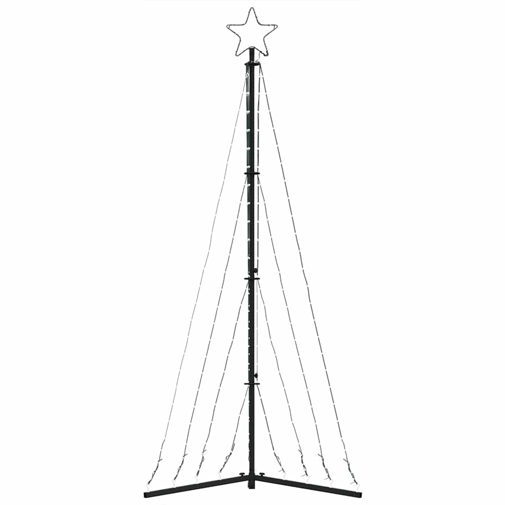 LED Christmas Tree Warm White Powder-coated steel 71.7 in height