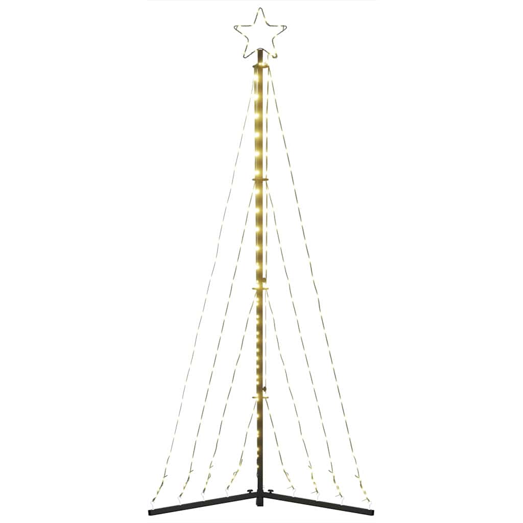 LED Christmas Tree Warm White Powder-coated steel 71.7 in height
